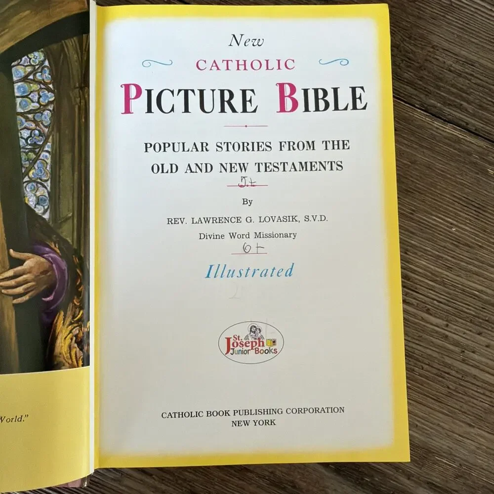 The New Catholic Picture Bible by Lawrence G. Lovasik (1990, Hardcover)